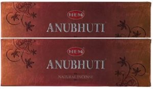 Hem Anubhuti Natural Incense Sticks (23.6 cm x 7.6 cm x 2 cm, Brown, Pack of 2)