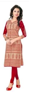 Jevi Prints Cotton Printed Kurti Fabric