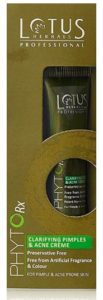 Lotus Professional Phyto Rx Clarifying Pimples and Acne Cream, 15g