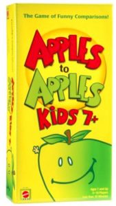 Mattel Apples to Apples Kids 7+ the Game of Crazy Comparisons