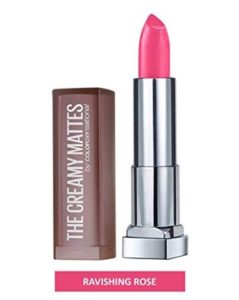 Maybelline New York Color Sensational Creamy Matte, Ravishing Rose, 4.2g