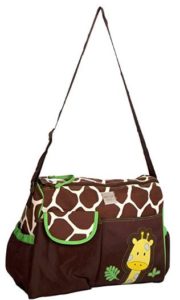 Mee Mee Multipurpose Diaper Bag with Changing Mat (Giraffe Brown)