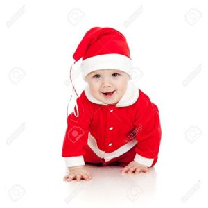 Mobison Santa Claus Costume For Kids (0-6 Months) 