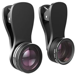 Mpow 3 in 1 Clip-on Lens Kit for Mobile Carmera with 180 Degree Fisheye Lens
