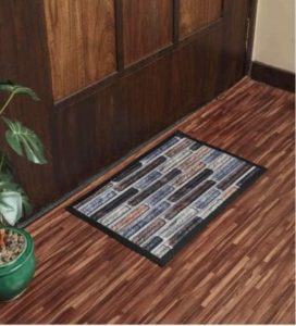 Multi Tiles Nylon 2 x 1 Feet Anti Skid Door Mat By Status