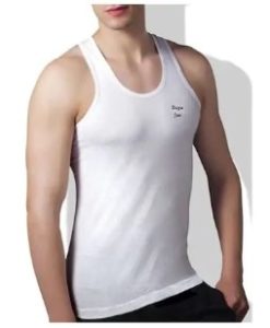 Rupa White Sleeveless Vest 5 Pcs Pack
