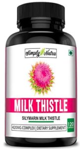 Simply Nutra Milk Thistle (Silymarin) for Healthy Liver Function