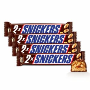 Snickers Chocolate Duos Bar, 80g (Pack of 4) 