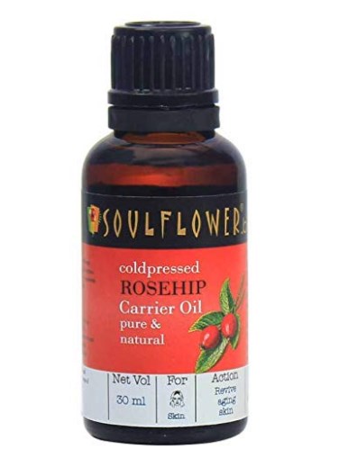 Soulflower Rosehip Oil for Wrinkles and Fine Lines, 30ml at rs.404