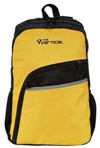 The Vertical 25 Ltrs Black and Yellow Casual Backpack (SLANT)