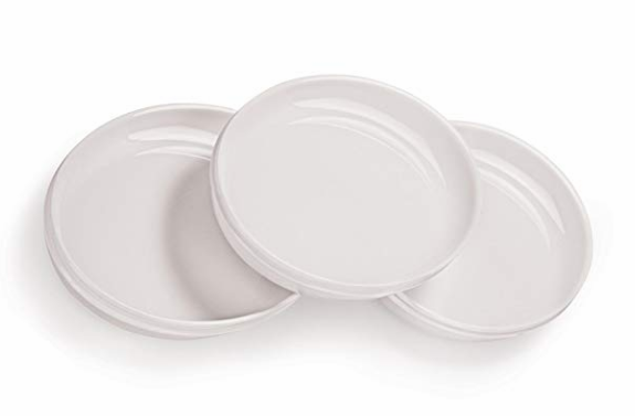 Cello Ware Party Plate Set, 6-Pieces, White