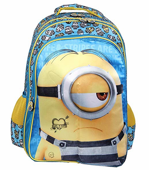 Despicable Me Blue and Yellow School Backpack (MBE-MIN223)