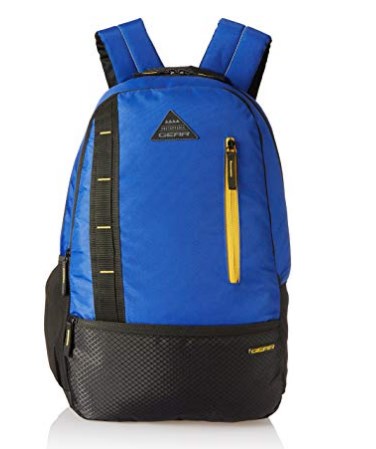 Gear 24 Ltrs Royal Blue and Yellow Casual Backpack 