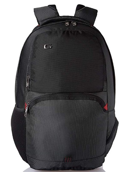 Gear 27 Ltrs Black and Red Casual Backpack (LBPLSTBUS0109)