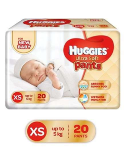 Huggies Ultra Soft Premium Pants For New Baby 20 Pieces