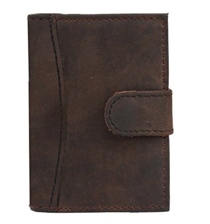 Leaderachi Men's Muskat Hunter Leather Credit Card Case