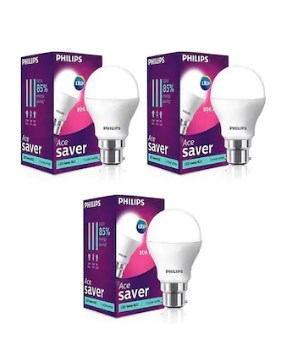 Philips 9 Watt B22 Pin Type LED Bulb Cool Daylight ( Pack Of 3 )