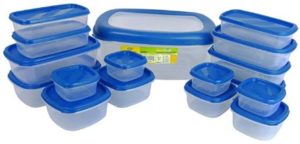 Princeware SF Packing Container, 17-Pieces, Blue