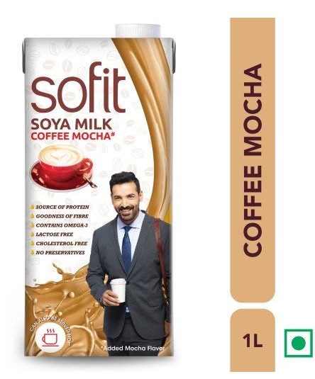 Sofit Milk - SOYA, Coffee Mocha 1L- (Pack of 6)