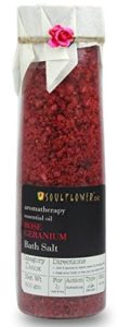 Soulflower Rose Geranium Bath Salt, 500g