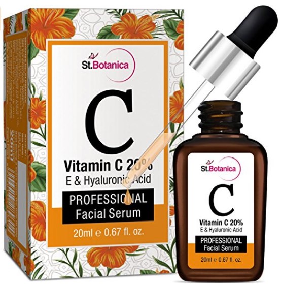 StBotanica Vitamin C 20% Vitamin E and Hyaluronic Acid Fairness Brightening Facial Serum - 20 ml 