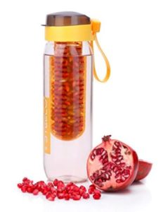 Steelo Plastic Fruit Infuser Bottle, 750ml, Yellow