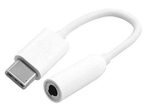 TAAR TAARC2AUX Type C to 3.5 mm Headphone Jack Cable Adapter - 0.65 Feet (0.2 Meters) - (White)