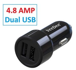 VeeDee VCC02 Dual Port 4.8A Output Car Charger
