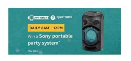 amazon quiz Sony Portable Party System