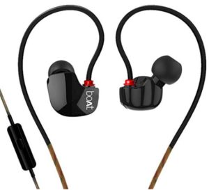 boAt Nirvanaa Uno in-Ear Earphones with Mic (Black)