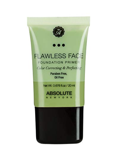 Absolute New York Flawless Face Foundation Primer, Green, 20ml 