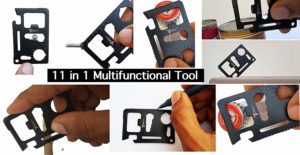 Amazon - Buy Paradigm Originals 11-Tools-in-1 Stainless Steel Multifunctional Survival Tool Black  at Rs 125
