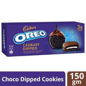 Amazon - Oreo Cadbury Dipped Cookie, 150g at Rs.60 Only