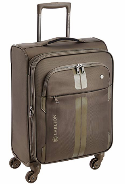Carlton Polyester 57 cms Champagne Soft Sided Carry-On