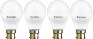 Crompton 7WDF B22 7-Watt LED Lamp (Cool Day Light and Pack of 4) 