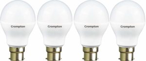 Crompton 7WDF B22 7-Watt LED Lamp (Cool Day Light and Pack of 4) 