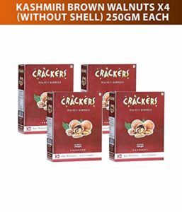 Go Crackers Kashmiri Brown Walnuts kernels Pack of 4(Each 250 gm) at Rs 649