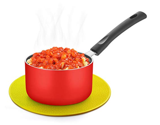 HMSTEELS 9-inch Round Silicone Anti Slip Pot Holder