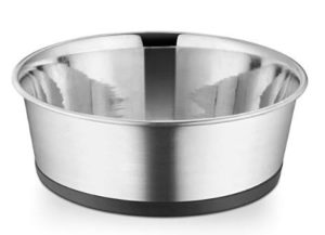 HMSTEELS Dog Bowl Heavy Dish Bonded 23 cm