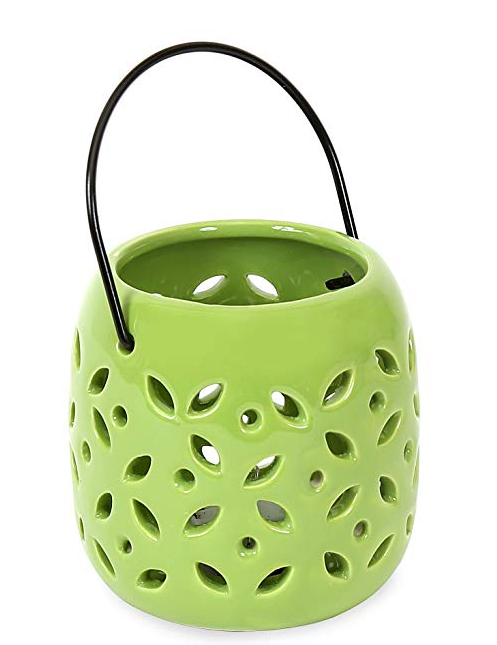 Home Ceramic Small LED Hanging Lantern