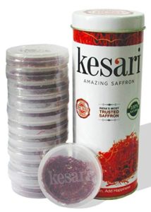 Kesari Pure & Original Saffron Bulk Tin Pack - 12 Gm (1G X 12Nos)