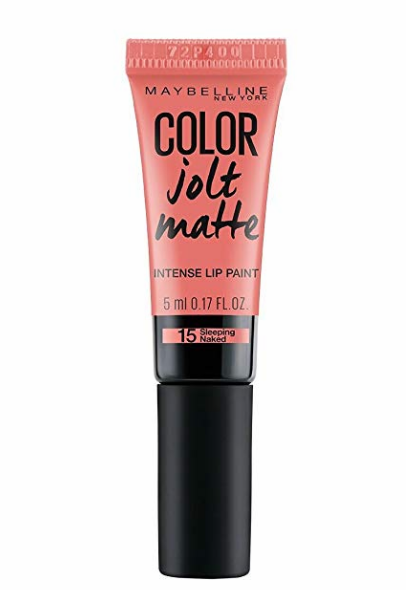 Maybelline New York Color Jolt Lip Paint Matte Lipstick, 15 Sleeping Naked, 5ml