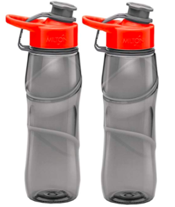 Milton Rave Unbreakable Tritan Water Bottle Set, 750 ml, Set of 2, Grey