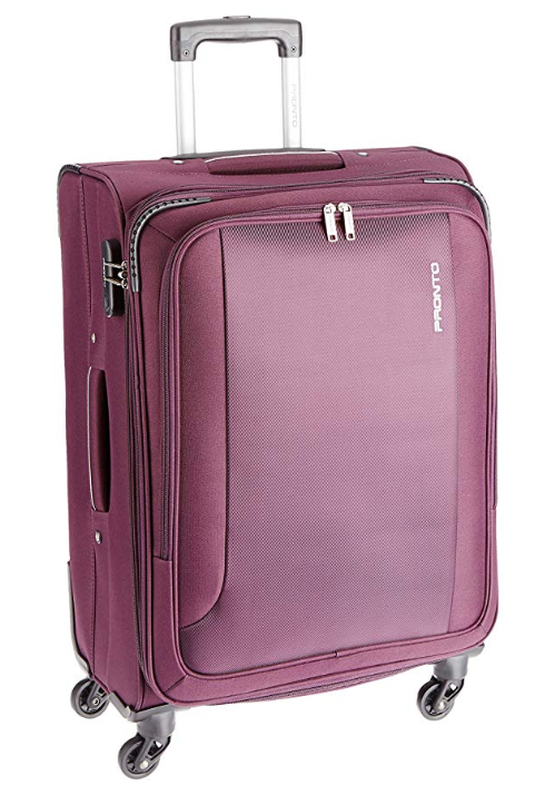 PRONTO Space + Polyester 67 cms Purple Soft Sided Suitcase (6505 - PP)