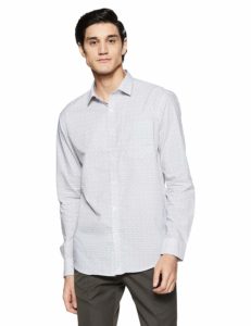 Park Avenue Men's Plain Slim Fit Formal Shirt at upto 80% off