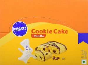 Pillsbury Cookie Cake, Vanilla Singles, 23g (Pack of 12)