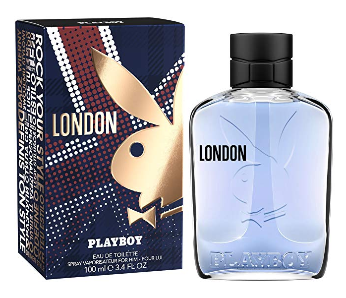 Playboy London Eau De Toilette Spray for Men 3.4 Ounce