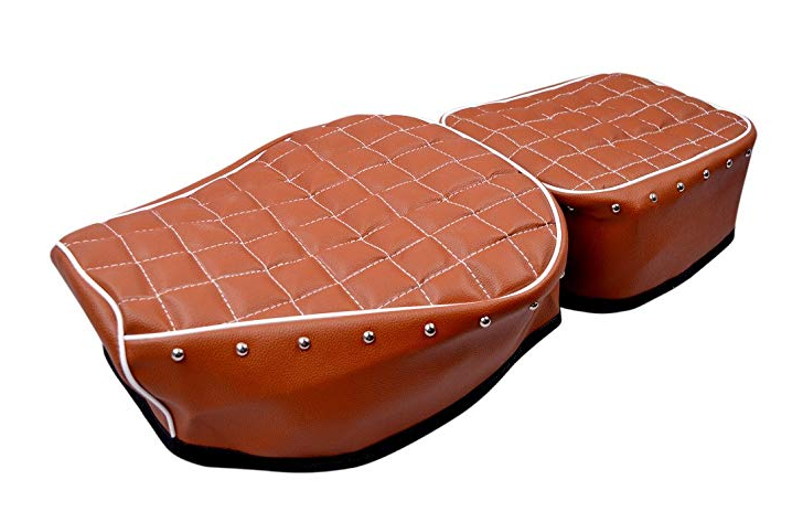 R.J.Von RJEXPRESSSC03 Seat Cover for Royal Enfield (Pack of 2) 