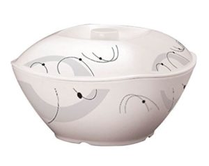 Servewell Galaxy Square Round Serving Bowl with Lid Set, 2-Pieces