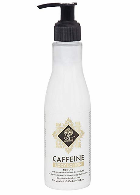 Skin Elements Rejuvenating & Energising Body Lotion with Caffeine & Shea Butter, SPF 15, 200 ml